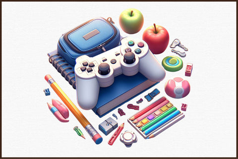 Back to School Gamepad Sublimation Sublimation designartist 