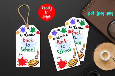 Back to School Gift Tag, Welcome Back to School Printable Bundle SVG zafrans studio 