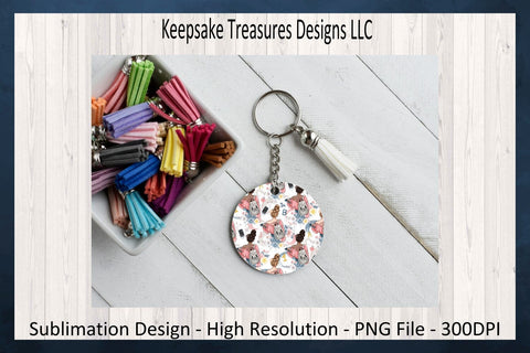 Back to School Girl Straight 20oz Tumbler Wrap and Matching Car Coaster, Key Ring, Sublimation Printable Png, Digital Download Sublimation Keepsake Treasures Designs LLC. 