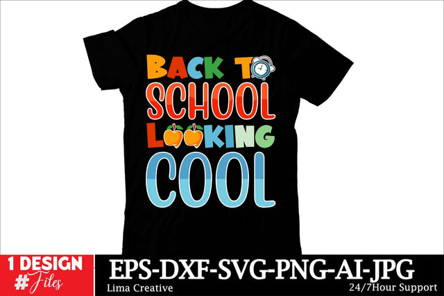 Back to School Looking Cool T-shirt Design, Welcome Back To School , Back To School SVG Cut File, Back To School Sublimation PNG SVG Insomnia Std 