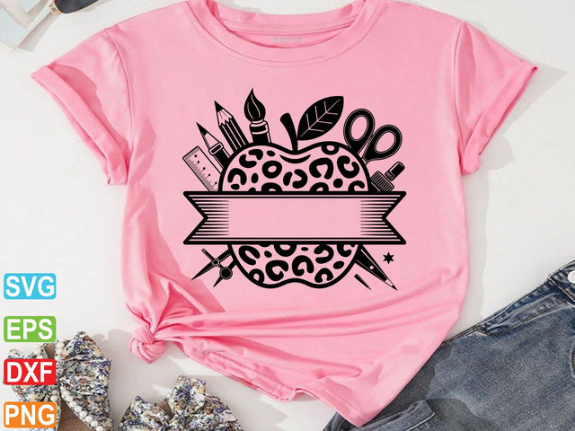 Back To School Monogram Svg SVG Creativeart88 