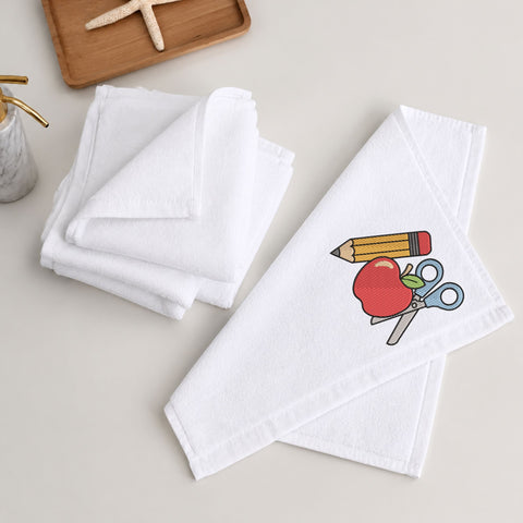 Back to School Pencil Apple Scissors Machine Embroidery Design – Teacher School Supplies Embroidery File Embroidery/Applique DESIGNS PatternFeed8 