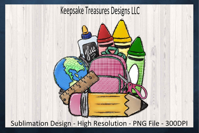 Back To School Personalized Name Plate, Sublimation PNG Printable, Digital Download Sublimation Keepsake Treasures Designs LLC. 