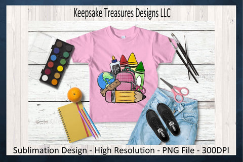 Back To School Personalized Name Plate, Sublimation PNG Printable, Digital Download Sublimation Keepsake Treasures Designs LLC. 