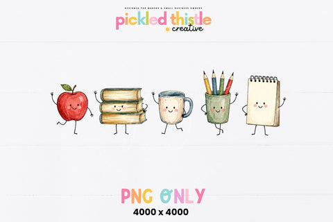 Back to School PNG, Teacher Shirt PNG SVG Pickled Thistle Creative 