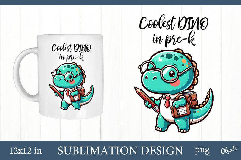 Back to School Quote PNG. Dino School Sublimation Sublimation Olga Terlyanskaya 