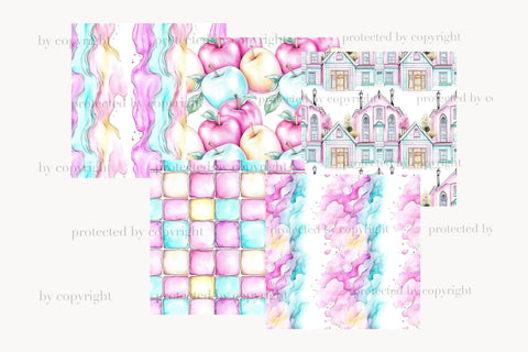 Back to School Seamless Pattern | Back to School Paper Digital Pattern GlamArtZhanna 