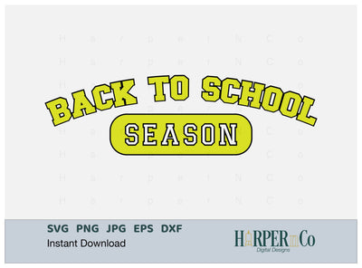 Back To School Season Laser SVG EPS Cut File SVG HarperNCo 