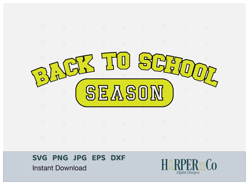 Back To School Season Laser SVG EPS Cut File SVG HarperNCo 