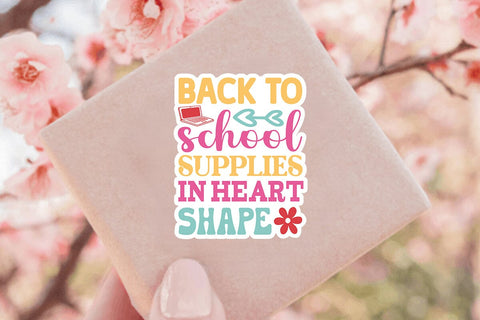 Back to school supplies in heart shape SVG Angelina750 