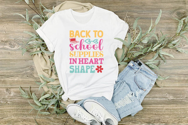 Back to school supplies in heart shape SVG Angelina750 