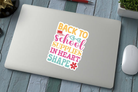 Back to school supplies in heart shape SVG Angelina750 