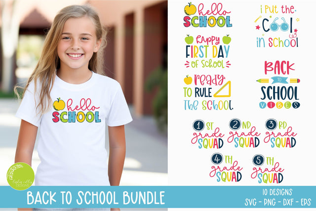 Back To School SVG Bundle-School SVG Bundle SVG Linden Valley Designs 