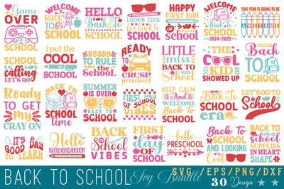 Back To School Svg Bundle SVG Angelina750 