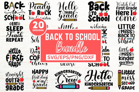 Back To School Svg Bundle SVG Designangry 