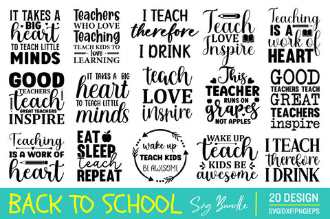 Back to school svg bundle SVG Designangry 