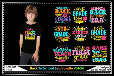 Back To School Svg Bundle Vol-26 SVG shah alam 