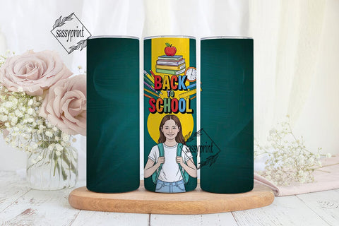 Back to School Tumbler Wrap Sublimation sassyprint 