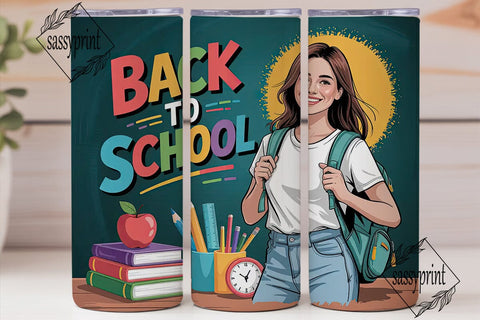 Back to School Tumbler Wrap Sublimation sassyprint 