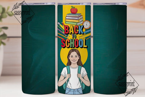 Back to School Tumbler Wrap Sublimation sassyprint 
