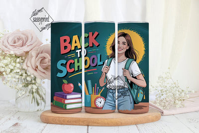 Back to School Tumbler Wrap Sublimation sassyprint 