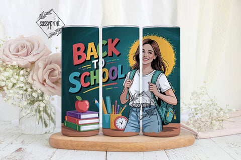 Back to School Tumbler Wrap Sublimation sassyprint 