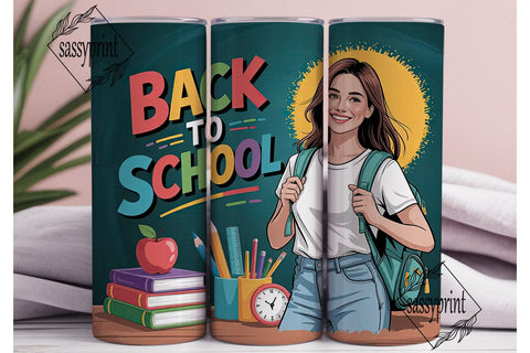 Back to School Tumbler Wrap Sublimation sassyprint 