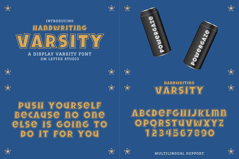 Back to School: Varsity Font Bundle Font Dm Letter Studio 