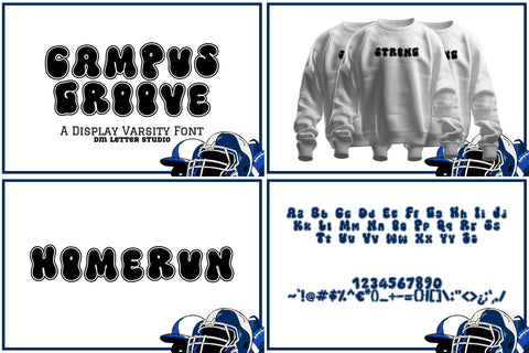 Back to School: Varsity Font Bundle Font Dm Letter Studio 