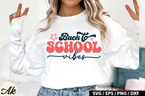 Back To School Vibes SVG Design SVG akazaddesign 