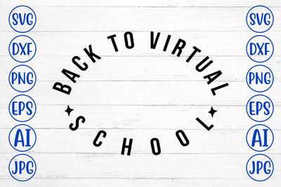 Back To Virtual School SVG Cut File SVG Syaman 