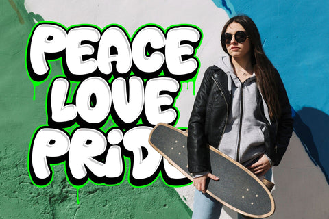 Back Wild - Thick and Chubby Graffiti Font Font Mozzatype 