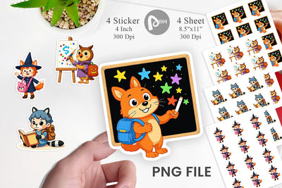 Backpack Buddies Sticker Sublimation artnoy 