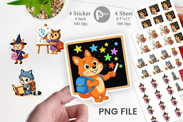 Backpack Buddies Sticker Sublimation artnoy 