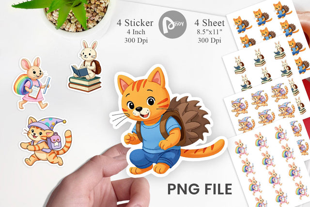 Backpack Buddies Sticker Sublimation artnoy 