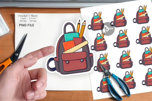Backpack Sticker Sublimation artnoy 