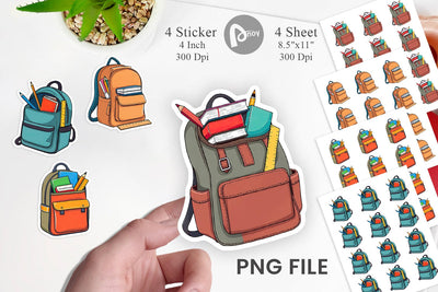 Backpack Sticker Sublimation artnoy 
