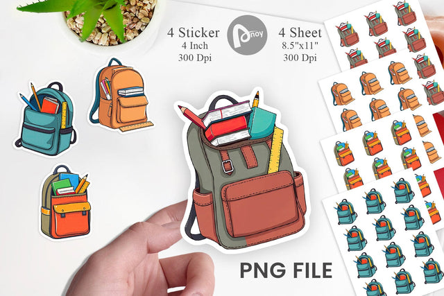 Backpack Sticker Sublimation artnoy 