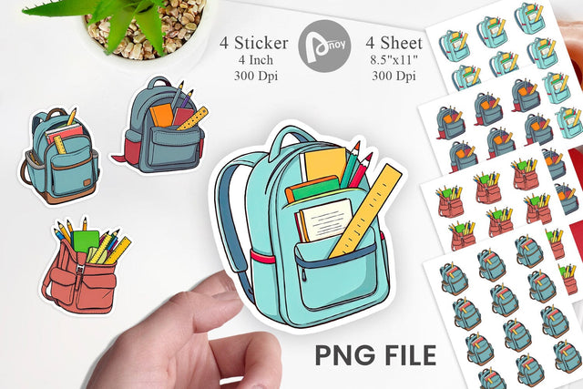 Backpack Sticker Sublimation artnoy 