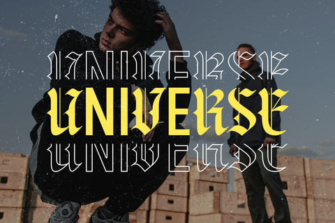 Backrows – Font Combination Font Arterfak Project 