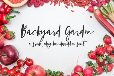 Backyard Garden Script Font Font Beck McCormick 