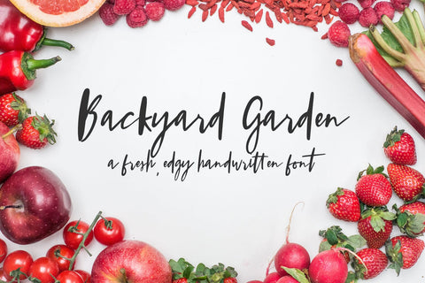Backyard Garden Script Font Font Beck McCormick 