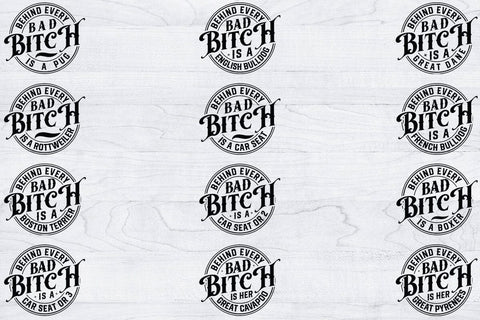 Bad Bitch T-shirt Design Bundle, Bad Bitch Svg, Bitch Svg SVG Creativeart88 