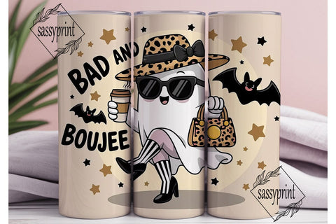 Bad & Boujee Ghost 20oz Tumbler Wrap Sublimation sassyprint 