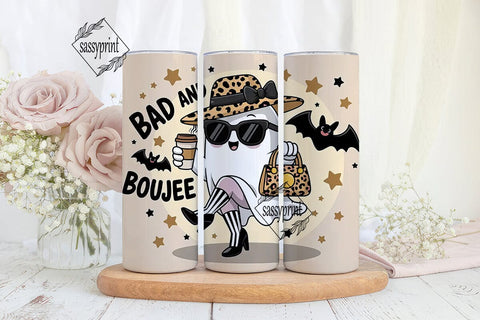 Bad & Boujee Ghost 20oz Tumbler Wrap Sublimation sassyprint 