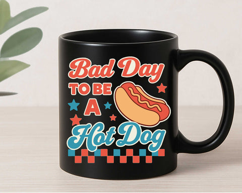 Bad Day to Be a Hot Dog SVG Funny 4th of July BBQ Summer Cut File SVG BillahCrafts 