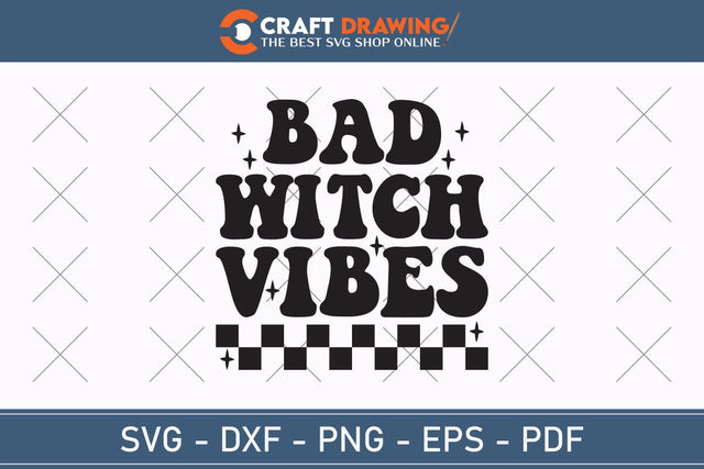 Bad Witch Vibes Halloween Svg, Halloween Png , Halloween Clipart, Ghost Svg, Halloween Shirt Svg, Hippie Svg, Retro Svg, Svg Bundle, Sublimation Designs SVG Debashish Barman 