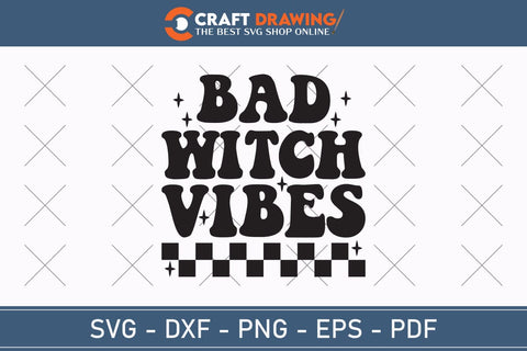 Bad Witch Vibes Halloween Svg, Halloween Png , Halloween Clipart, Ghost Svg, Halloween Shirt Svg, Hippie Svg, Retro Svg, Svg Bundle, Sublimation Designs SVG Debashish Barman 