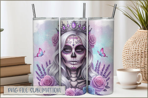 Badass Girl 20 Oz Tumbler Wrap PNG Sublimation Shetara Begum 