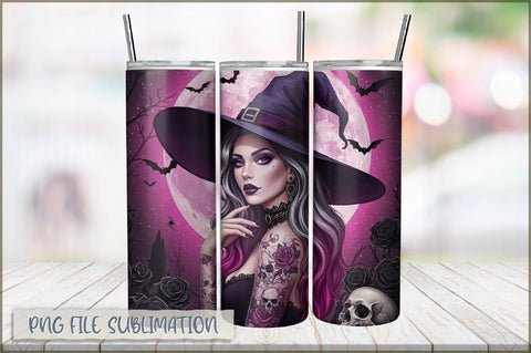 Badass Girl 20 Oz Tumbler Wrap PNG Sublimation Shetara Begum 